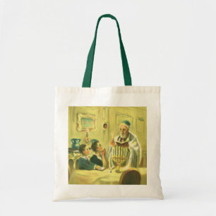 Bolsa Tote Religião Vintage, Judaísmo, Acendendo a Menorá