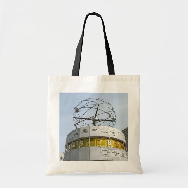 Bolsa Tote Relógio da hora mundial em Berlim (Frente)