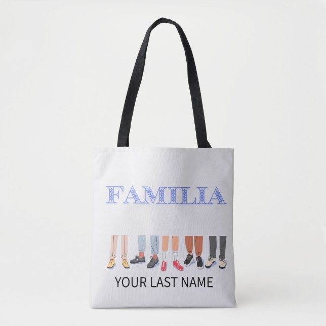 Bolsa Tote Relógio de boas-vindas de Familia (Frente)