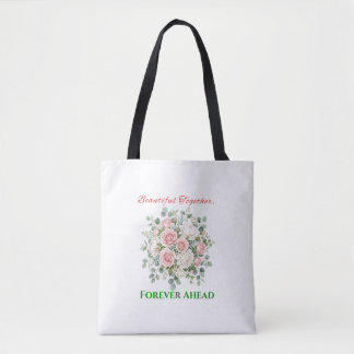 Bolsa Tote Relógio de Noiva com Flores Elegantes