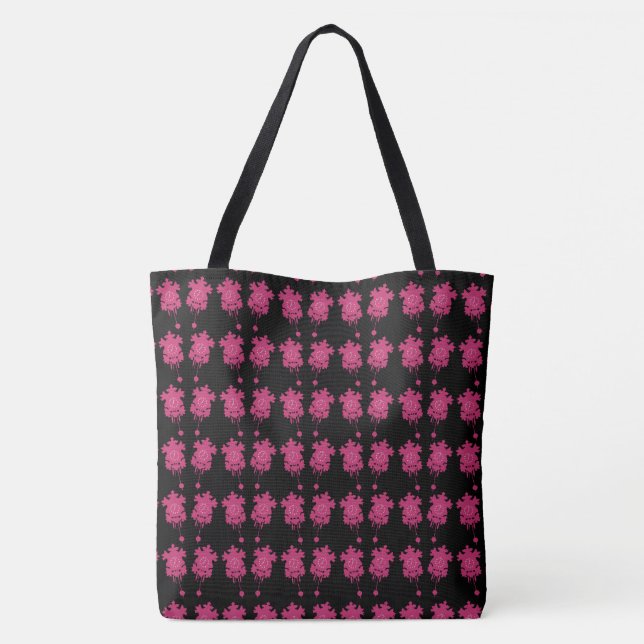 Bolsa Tote Relógios Cucos Rosa (Verso)