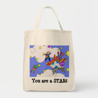 Bolsa Tote Remendo da estrela da dança