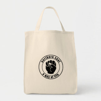 Bolsa Tote Remendo do norte da alma um saco do modo de vida