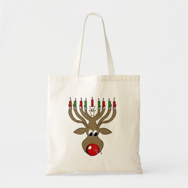 Bolsa Tote Rena de Hanukkah - .png (Frente)