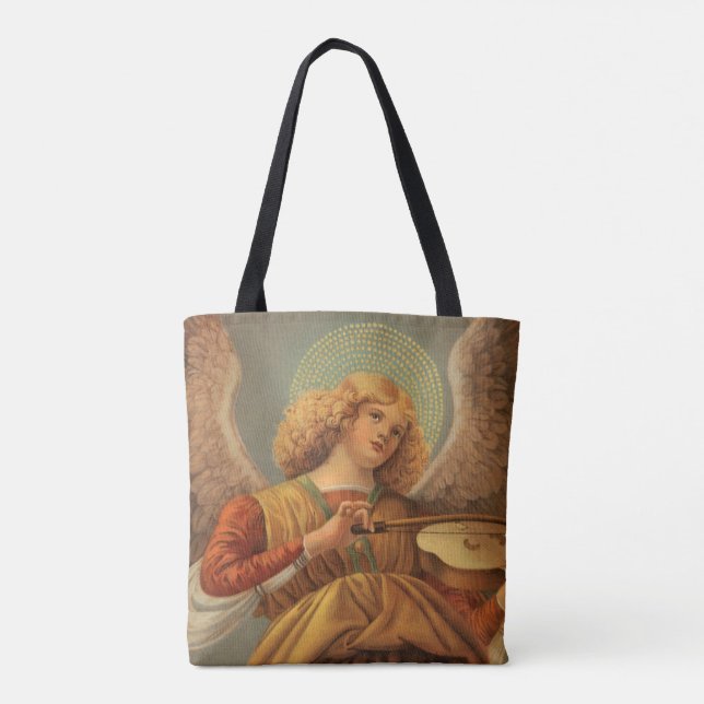 Bolsa Tote Renaissance Angel Playing Violin Melozzo da Forli (Verso)