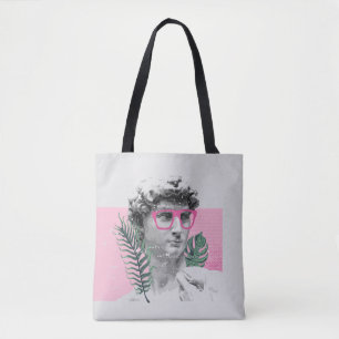 Bolsa Tote renaissance david sculpture stylish t-shirt and ap