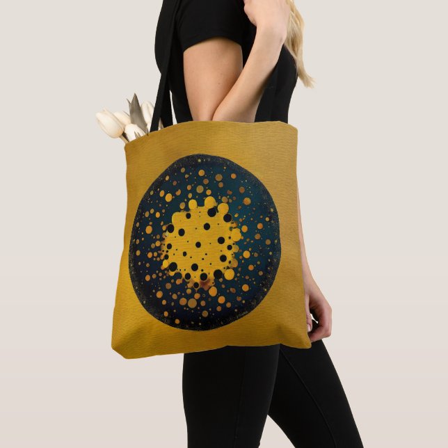 Bolsa Tote Renascimento – Círculo Abstrato de Emergência (Close Up)