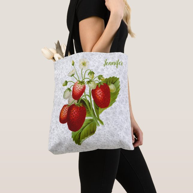 Bolsa Tote Renda de Morango (Close Up)