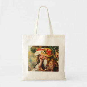 Bolsa Tote Renoir duas meninas que lêem na sacola do jardim