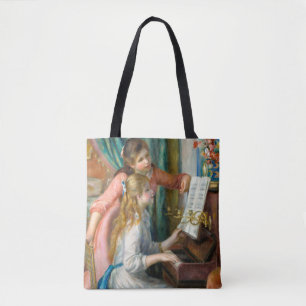 Bolsa Tote Renoir Girls no Piano Impressionismo Pintura