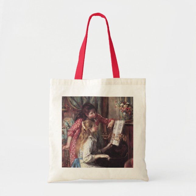 Bolsa Tote Renoir: Meninas no Piano (Frente)