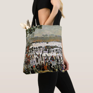 Bolsa Tote Renoir - Patinadores no Bois de Boulogne-1868