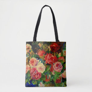 Bolsa Tote Renoir - Rosas, pintura famosa,