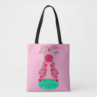 Bolsa Tote Renove a sua mente - Rosa de Blushing