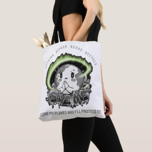 Bolsa Tote Repensar Reduzir Reutilizar Reciclar Salvar a Terr