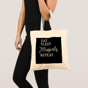Bolsa Tote Repetição de Musicais do Sono