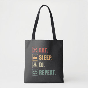 Bolsa Tote Repetir o DJ de repouso