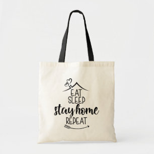Bolsa Tote Repouse e fique em casa Repita