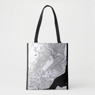 Bolsa Tote República do Congo Brazzaville Mapa