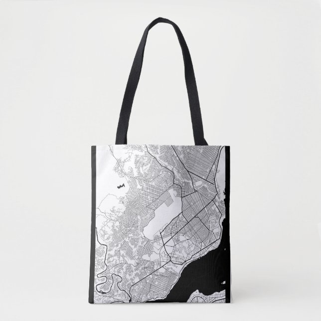 Bolsa Tote República do Congo Brazzaville Mapa (Frente)