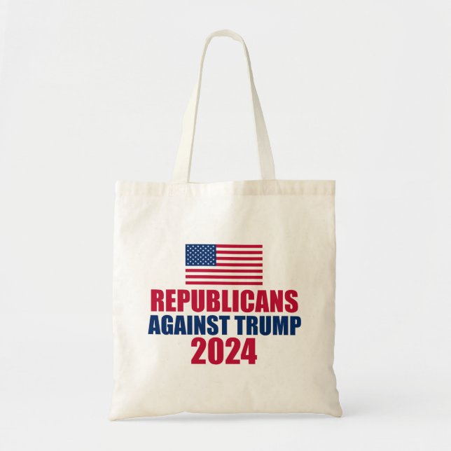 Bolsa Tote Republicanos Contra a Eleição Trump 2024 (Frente)