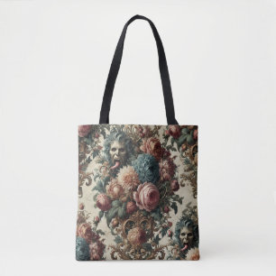 Bolsa Tote Requiem Rhapsody - Besta Floral Barroca Gótica
