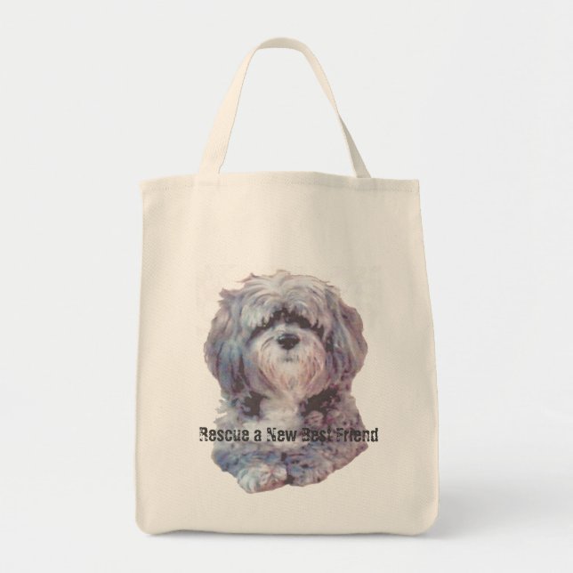 Bolsa Tote Rescue Dog and Cat Tote (Frente)