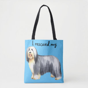 Bolsa Tote Resgate Bearded Collie