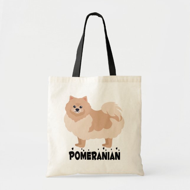 Bolsa Tote Resgate de Pai de Cão Pom Puppy Pom Puppy Pom Pupp (Frente)