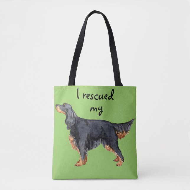 Bolsa Tote Resgate Gordon Setter (Frente)