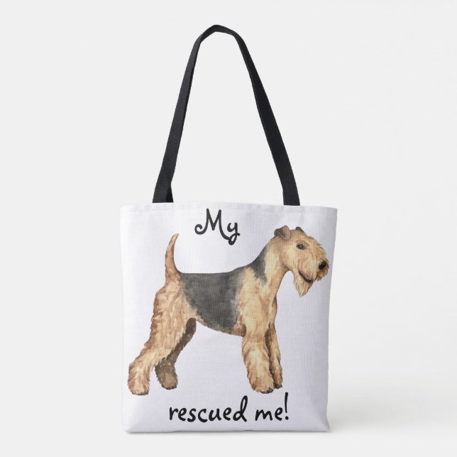 Bolsa Tote Resgate Lakeland Terrier (Verso)