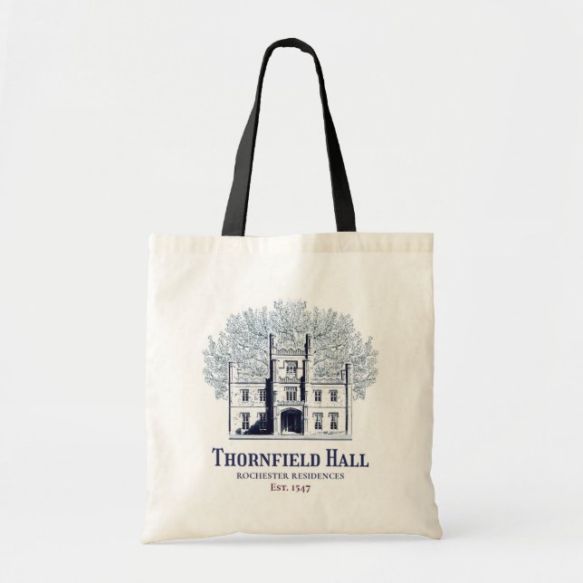 Bolsa Tote Residências de Jane Eyre Thornfield Hall Rochester (Frente)