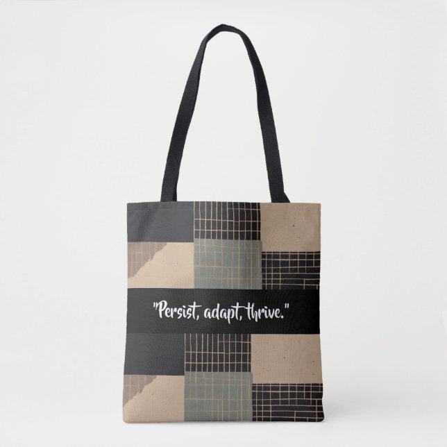 Bolsa Tote Resiliência Fragmentada (Frente)