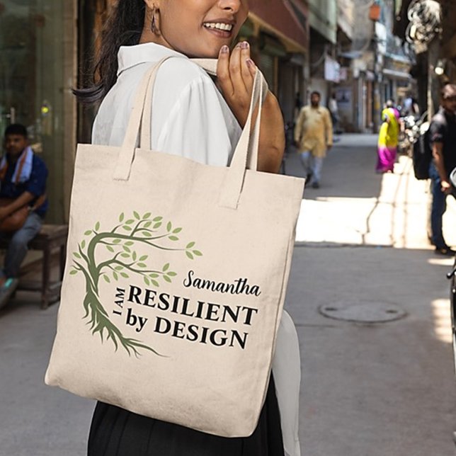 Bolsa Tote RESILIENTE POR DESIGN Inspiração (Criador carregado)