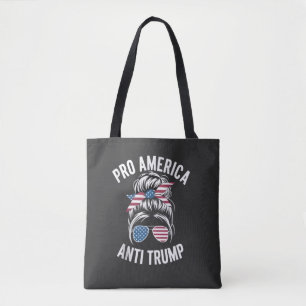 Bolsa Tote Resistência ao Sinalizador Anti-Trump Americano Pr