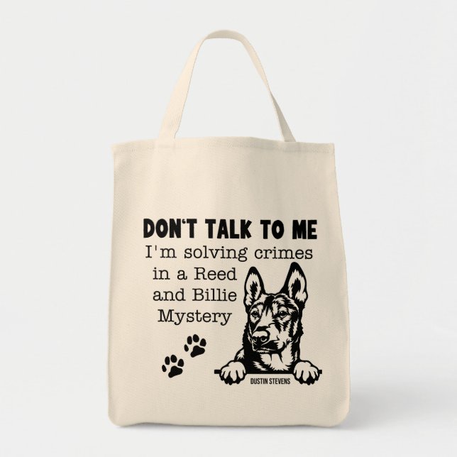 Bolsa Tote Resolvendo crimes com Reed e Billie (Frente)
