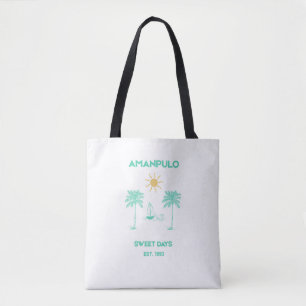 Bolsa Tote Resort Costeiro de Luxo Amanpulo