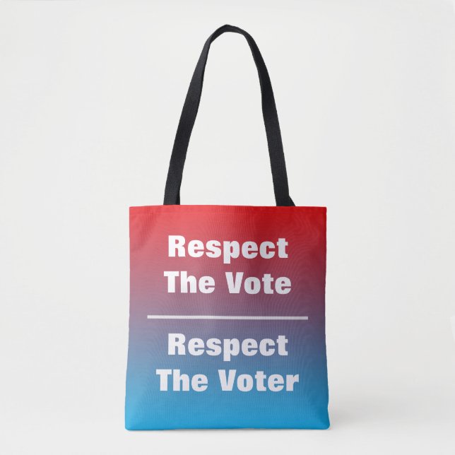 Bolsa Tote Respeite o Voto e o Eleitor (Frente)
