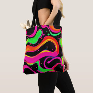Bolsa Tote Respingo Líquido Neon Elétrico