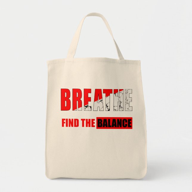 Bolsa Tote Respira y encuentra el equilibrio  (Frente)