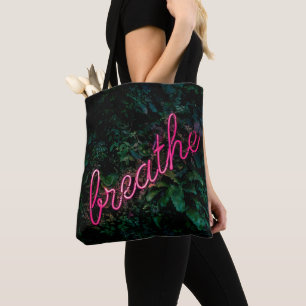 Bolsa Tote Respirar Curva Palavra Art Street 3D Art Signa