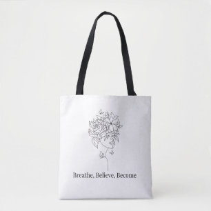 Bolsa Tote Respire, Acredite, Torne-se