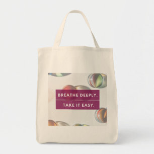Bolsa Tote Respire fundo leve