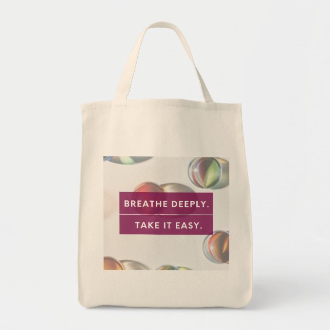 Bolsa Tote Respire fundo leve (Frente)