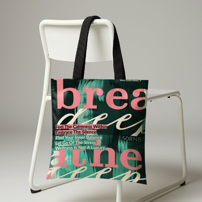 Bolsa Tote Respire o Saco Profundo - Habilidade e bem-estar (Criador carregado)