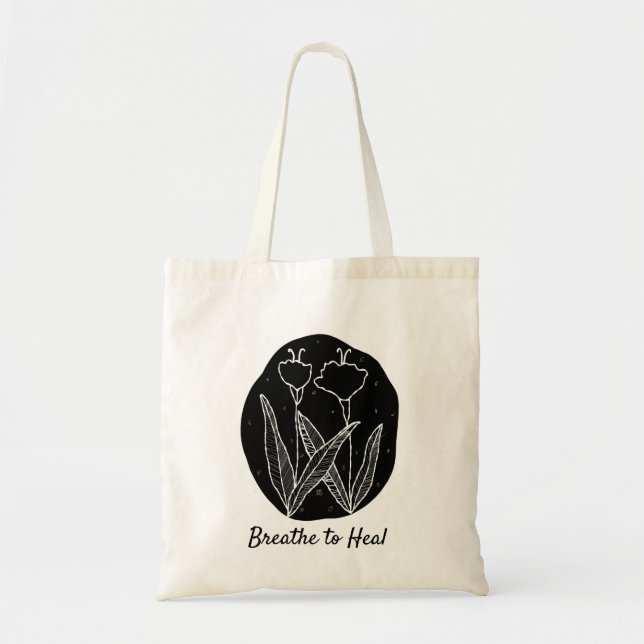 Bolsa Tote Respire para curar (Frente)