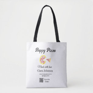 Bolsa Tote Restaurante de pizza café pizzaria digitalize códi