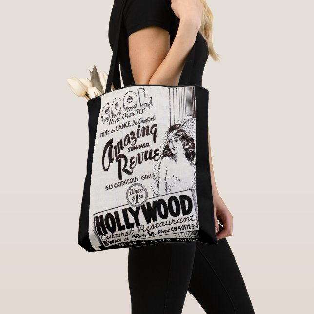 Bolsa Tote Restaurante Hollywood Cabaret 1930 (Close Up)