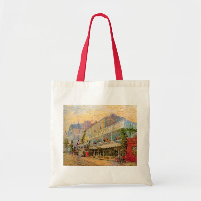 Bolsa Tote Restaurante Sirene, Asnières por Vincent van Gogh (Frente)