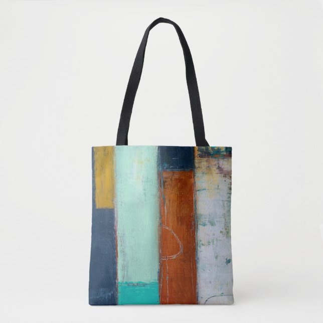 Bolsa Tote Retângulos abstrato (Frente)